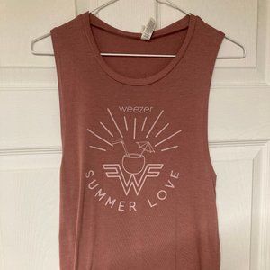 Weezer Summer Love tank top Womens Sm